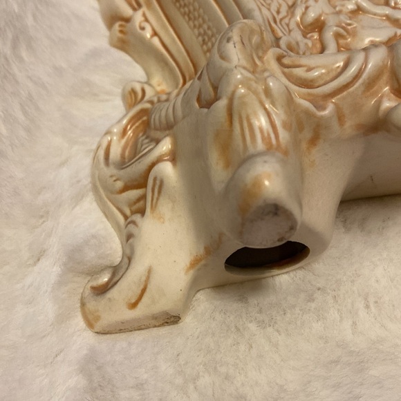 Vintage lanshire electric ceramic mantle clock cottagecore shabby - Picture 3 of 10